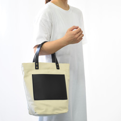 MahL+81　CanvasBucketBag(s)　本革　帆布　キャンバス　バケットバッグ　ショルダーバッグ　2WAY 1枚目の画像