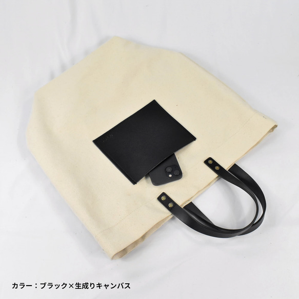 セール価格！！　MahL+81　CanvasBucketBag(s)　本革　帆布　キャンバス　ショルダーバッグ　2WAY 5枚目の画像