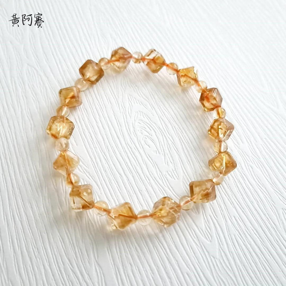 【Kate's gemstones】黃阿賽 手鍊｜阿賽斯特萊 招財 水晶 礦石 第2張的照片