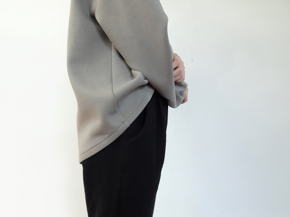 雙層透氣高領套頭衫（卡其米色） 第8張的照片