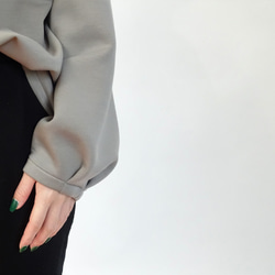 雙層透氣高領套頭衫（卡其米色） 第6張的照片