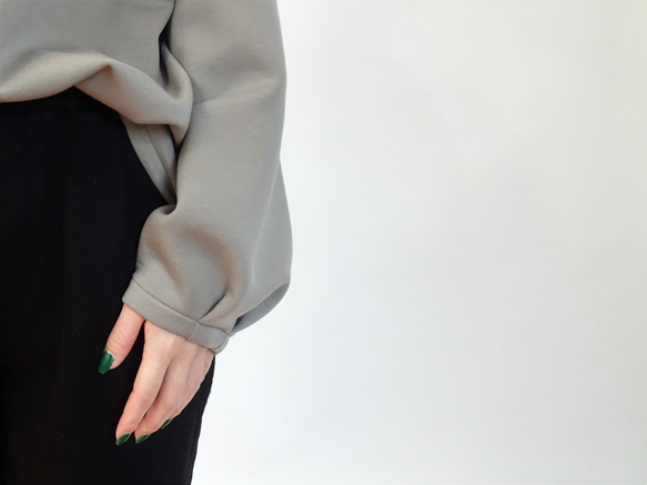 雙層透氣高領套頭衫（卡其米色） 第6張的照片