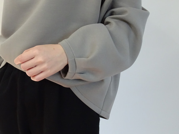 雙層透氣高領套頭衫（卡其米色） 第7張的照片