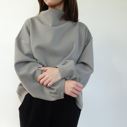 雙層透氣高領套頭衫（卡其米色） 第3張的照片