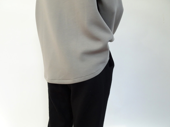 雙層透氣高領套頭衫（卡其米色） 第9張的照片