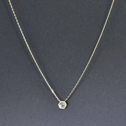 Diamond(Hexagoncut)_0.21ct/k18YG necklace 【Grana/グラーナ】 3枚目の画像