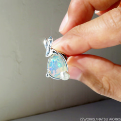 うさぎのオパールブローチ / Opal Rabbit Brooch 5枚目の画像