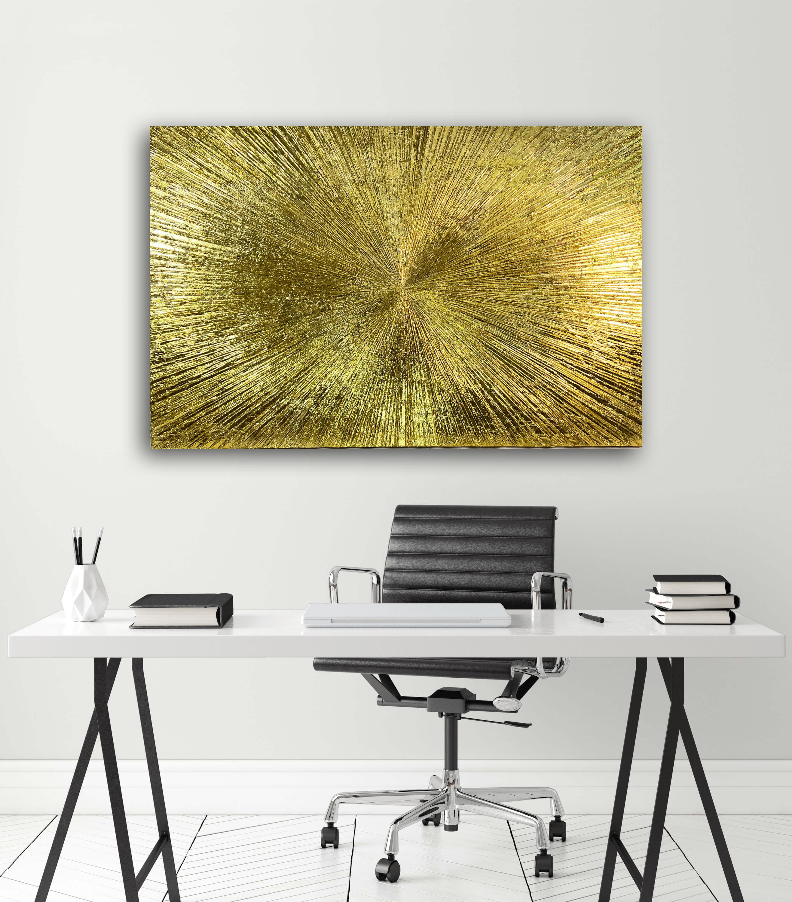 金箔立体芸術絵　金箔カード 金製品 本金箔22K 断切三六