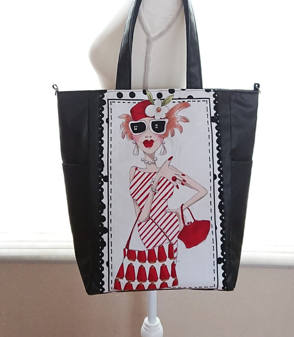 ロラライハリス♡ハンドメイド　トートバッグとポーチのセット　☆こころ☆様 ロラライハリスハンドメイド トートバッグとポーチのセット こころ様