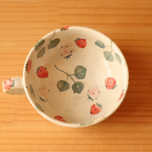 d*7様 【未使用】やまぐちあさこ　陶器スープカップ 未使用】やまぐちあさこ陶器スープカップ