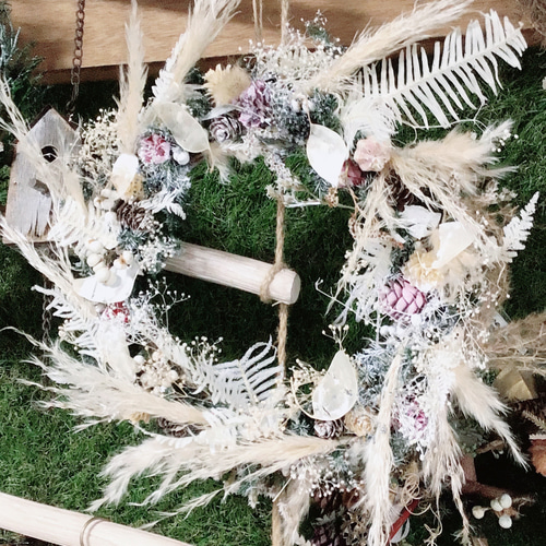 秋限定2024】 パンパスグラスがゆらゆら！ルナリアがキラリ