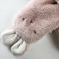 ぬっくぬくキッズ用ネックウォーマー　キッズマフラー（くすみピンク） 3枚目の画像