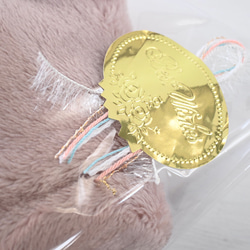 ぬっくぬくキッズ用ネックウォーマー　キッズマフラー（くすみピンク） 8枚目の画像