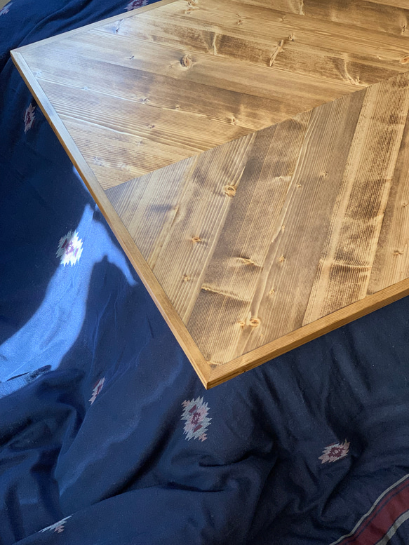 フレンチヘリンボーン　こたつ天板　テーブル天板 