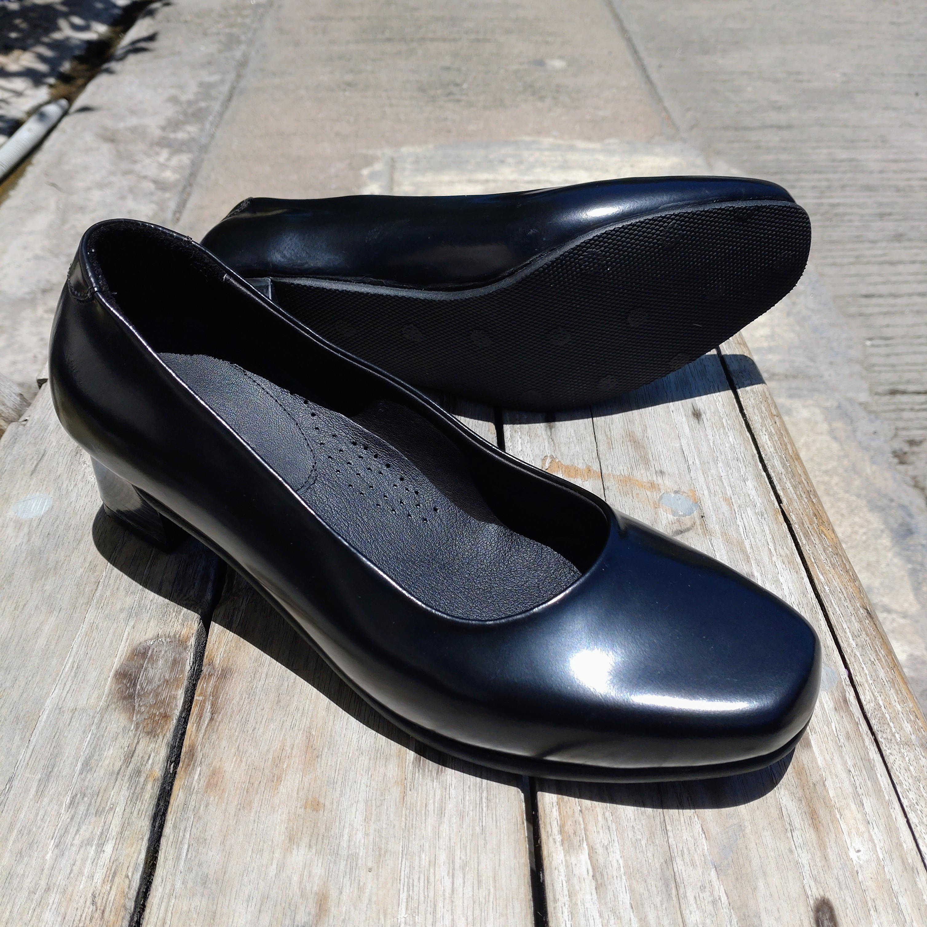 ◇無料サイズ調整◇本革◇外反母趾◇入園入学◇22cm◇25.5cm◇フォーマル◇冠婚葬祭◇パンプス◇ブラック◇