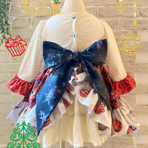 ☆極美品☆ファミリア 女の子 ドット柄 ワンピース サイズ110