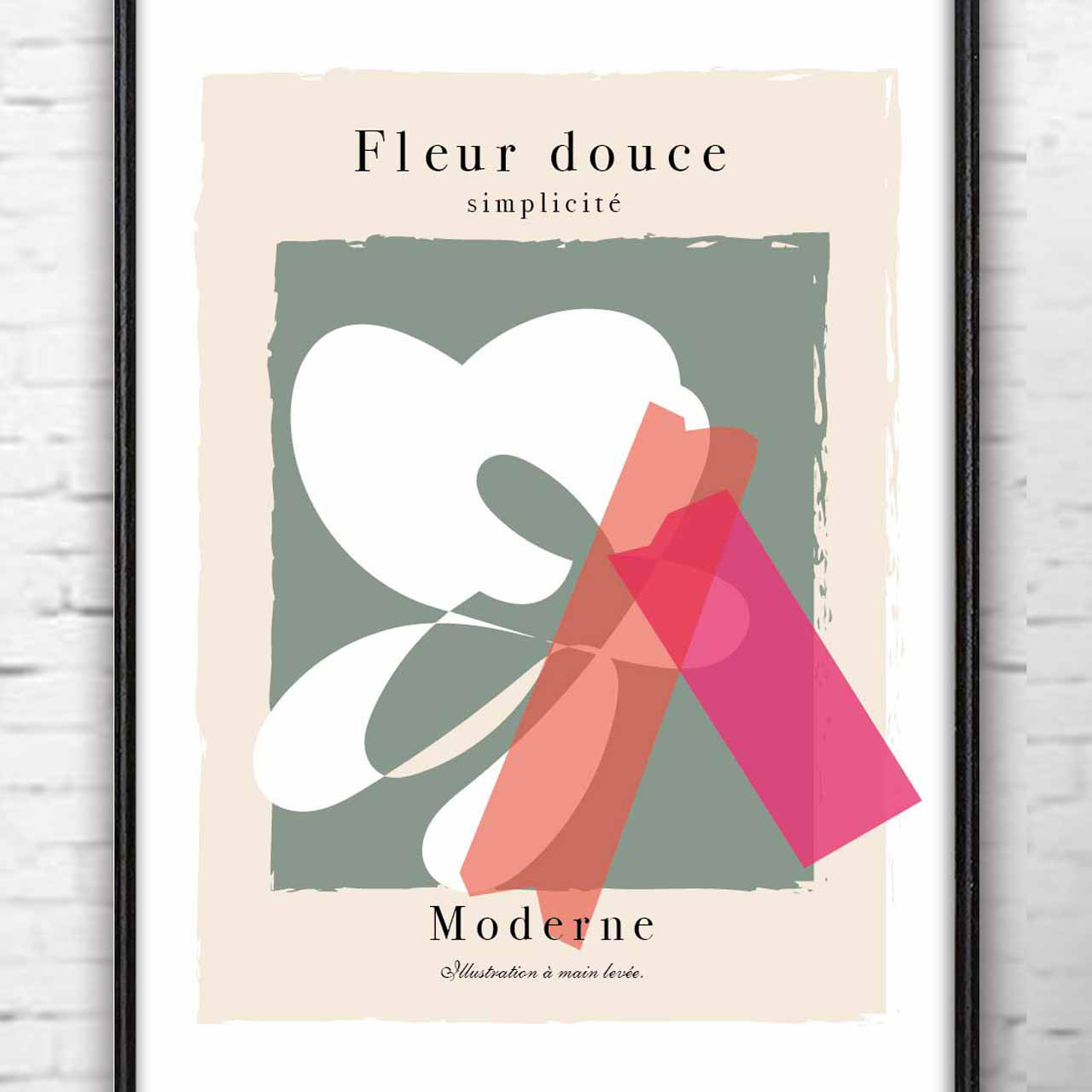 北欧カラー 　花　モダン　  ポスター　 アート　アートポスター　アートseiで検索　797