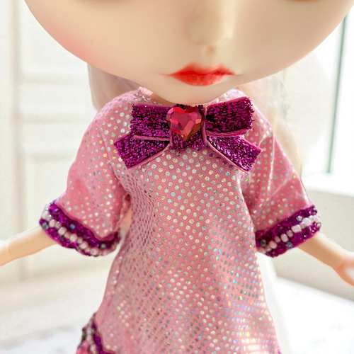 アンティークドール♡ピンクドレスの女の子♡ BJD 球体関節人形 かわいいドレス ワンピ ピンク ドール衣装