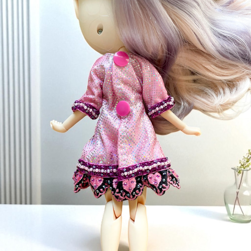 アンティークドール♡ピンクドレスの女の子♡ アンティーク ビスクドール 西洋人形 Doll ピンクドレス 40cm