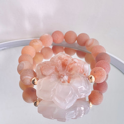 天然石ブレスレット 一点物 穏やかな一日 ブレスレット ねぇねぇ 通販