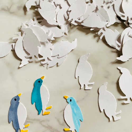 数量限定☆ クラフトパンチ ペンギン 無着色 50枚入り アルバム