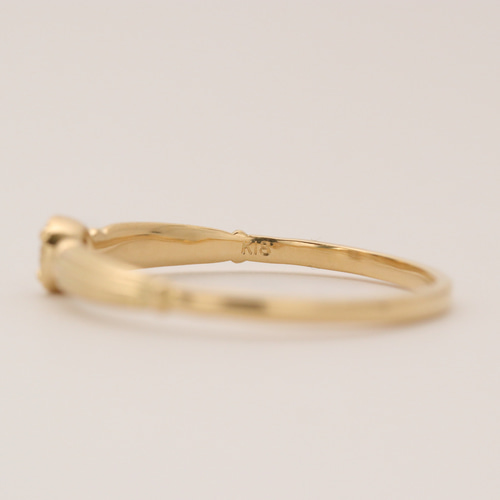 受注生産【K18】ブラウンダイヤモンドリング 指輪・リング