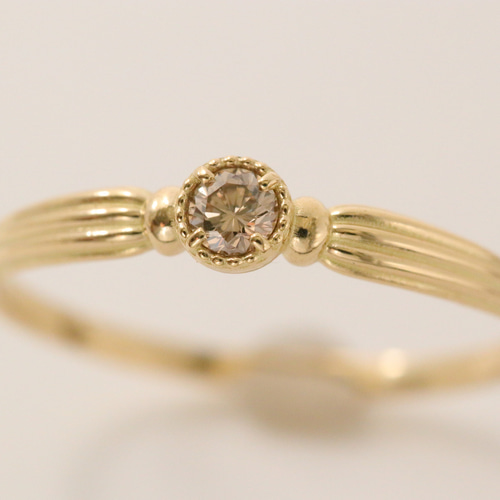 【最終値下げ】kaoru K18 ブラウンダイヤリング 最終値下げ】kaoru K18 ブラウンダイヤリング 最終値下げ】kaoru