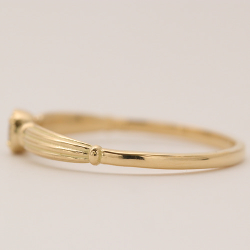 受注生産【K18】ブラウンダイヤモンドリング 指輪・リング