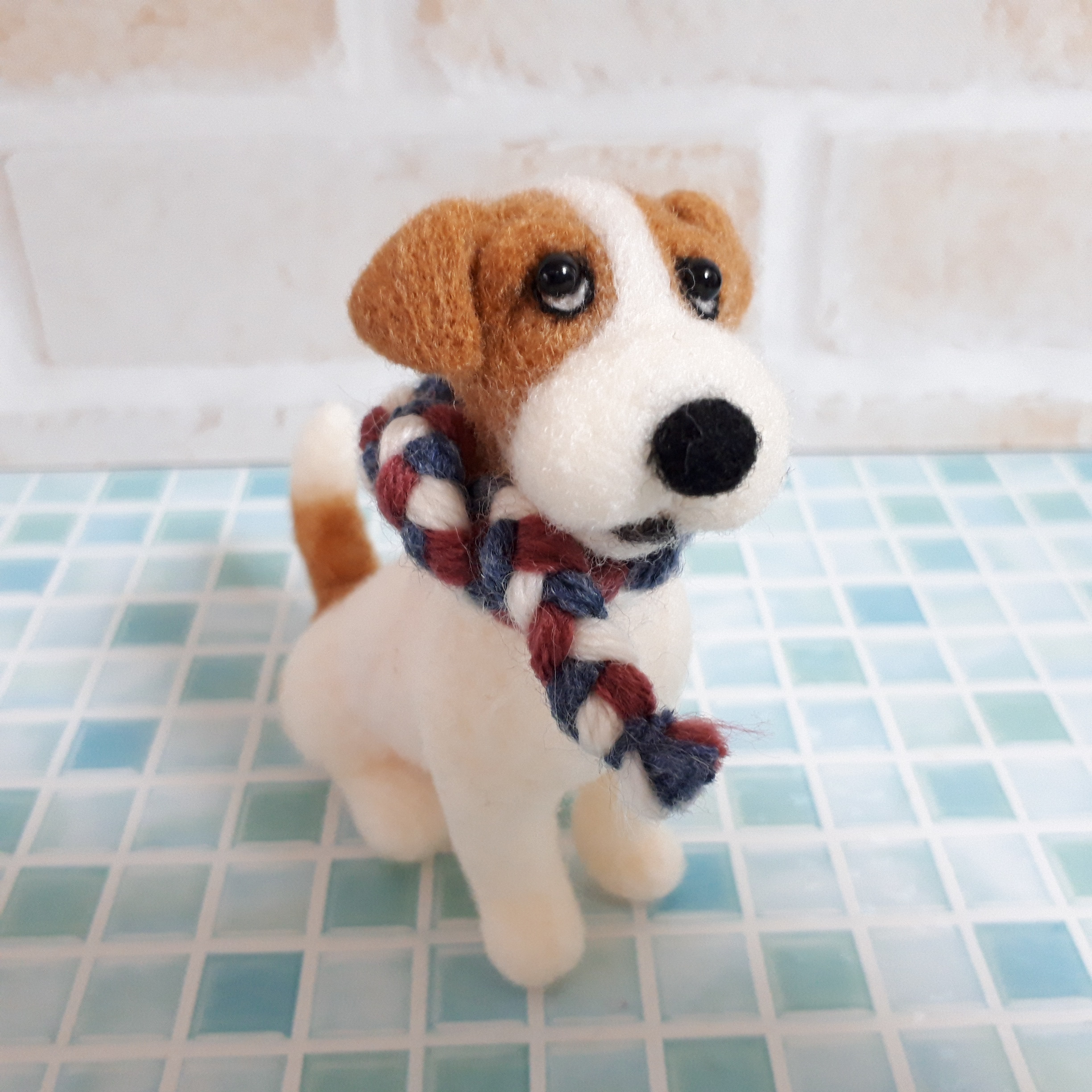 羊毛フェルト ジャックラッセルテリア おすわり 【公式通販】