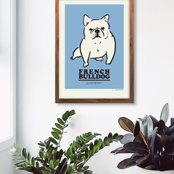 藝術海報法國鬥牛犬[A4尺寸] 第4張的照片