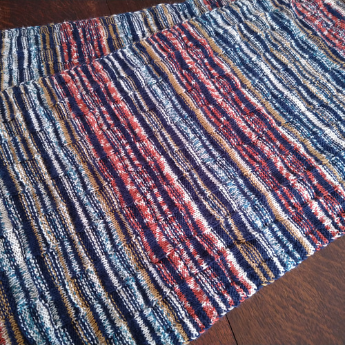 カラフルストライプマフラー Belly刺繍付き カラフルストライプマフラー Belly刺繍付き カラフルストライプ