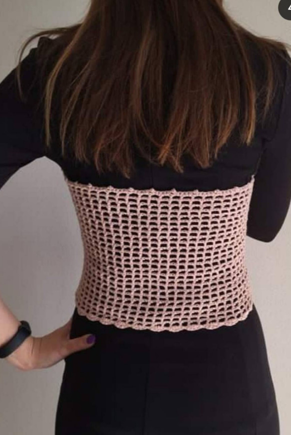 [S/Mサイズ]　コットン糸　かぎ針編みのキャミソール　手編みのコルセット 人気・おすすめ｜売れ筋商品・話題商品におすすめ 品質チェック済み 安心配送 今月のおすすめ