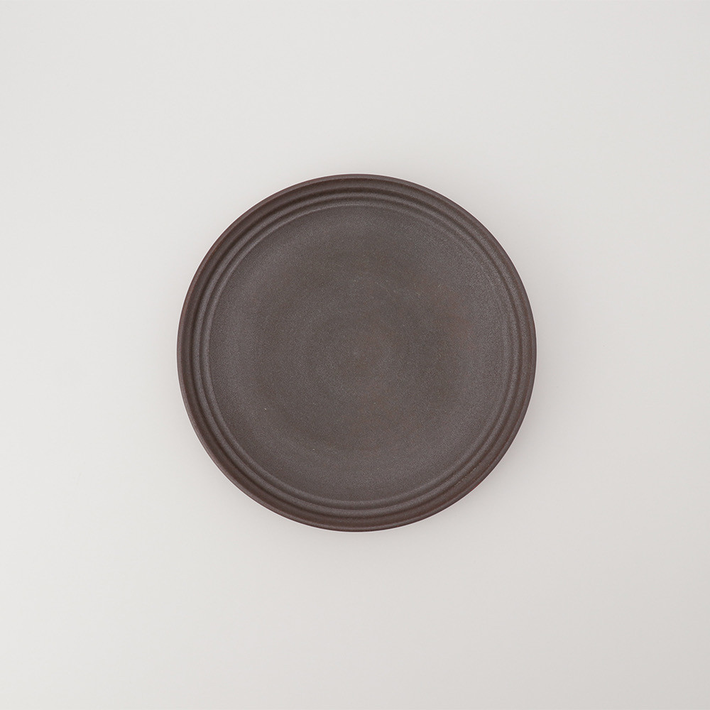シンプル平皿　大　メインやパスタプレートに　【Le  Garçon Chinois×内原野焼】