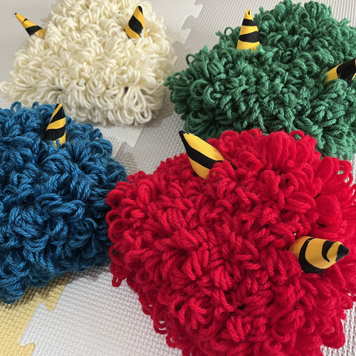 鬼のコスプレ カツラ アフロ 鬼のカツラ 節分ベビー 節分コスプレ 子供  