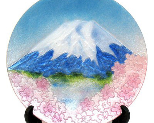 ✿ハレの日✿模様替え✿海外土産✿ 富士と桜 飾皿 その他インテリア