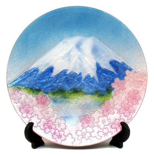 ✿ハレの日✿模様替え✿海外土産✿ 富士と桜 飾皿 その他インテリア