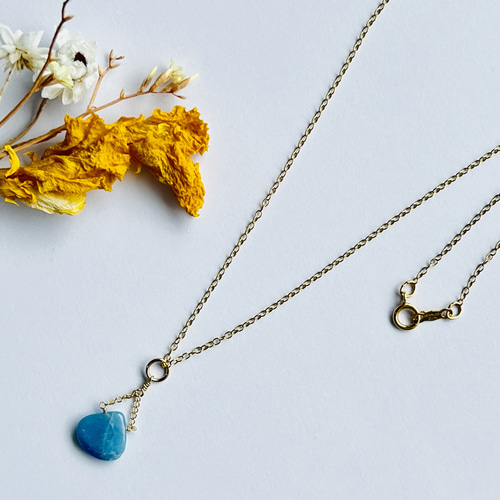 アフガナイト デザイン ネックレス 14kgf 幻の石 ペンダント ペン