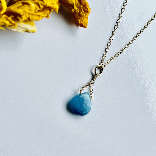 アフガナイト デザイン ネックレス 14kgf 幻の石 ペンダント ペン