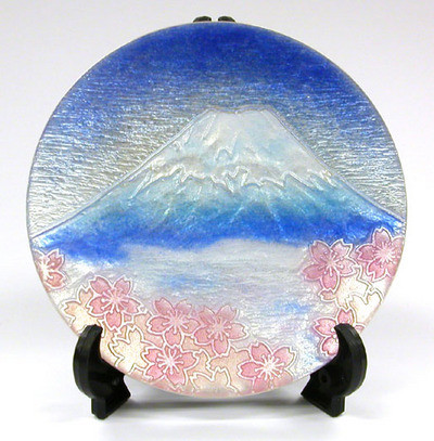 骨董品 七宝皿 宮内庁御用達 安藤七宝店製 七宝焼 藤夜叉 飾皿 美人画 10c75297b79e530ee7e758eeba67ae