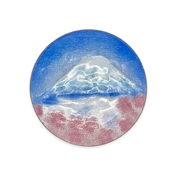 ✿ハレの日✿模様替え✿海外土産✿　富士と桜　飾皿 3枚目の画像