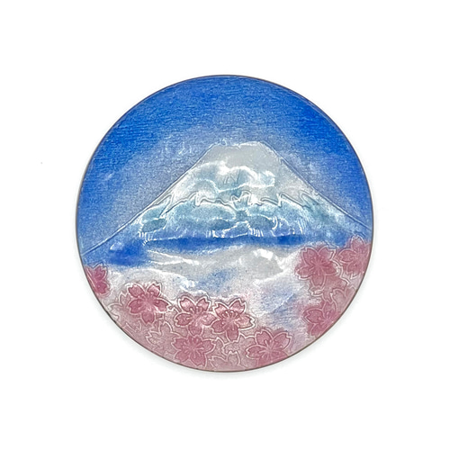 ✿ハレの日✿模様替え✿海外土産✿ 富士と桜 飾皿 その他インテリア