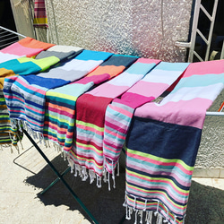 コットンクロス　フタFouta　水平線に輝く朝陽　Arles アルル08 5枚目の画像