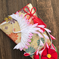オーダー品】つまみ細工 羽子板 梅の花