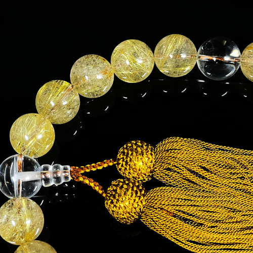 御念珠（水晶　一〇八面切子）　高品質の天然石使用！ 御念珠（水晶一〇八面切子）高品質の天然石使用！