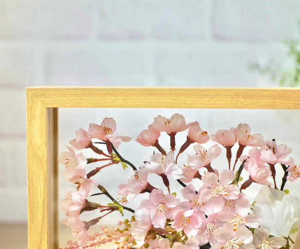 桜の花束　フレームアレンジメント 5枚目の画像