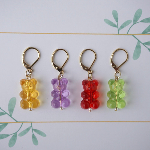 くまグミステッチマーカーセットA チャーム CherryKnits 通販