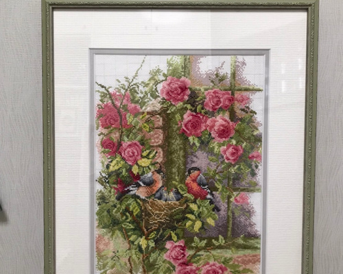 刺繍絵 額装 手刺繍 アート その他アート hareruya 通販 15153966