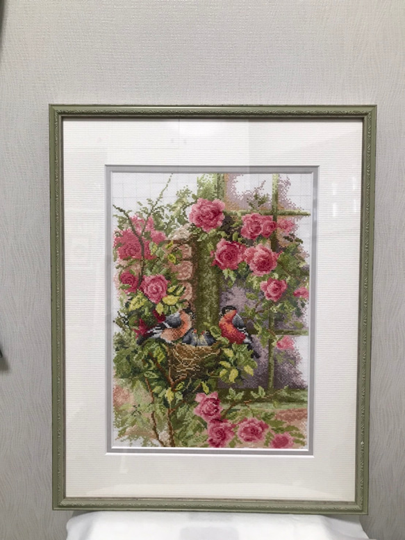 刺繍絵 額装 手刺繍 アート その他アート hareruya 通販