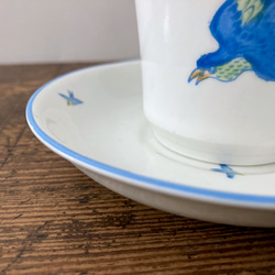 アンティークブルーバードカップ＆ソーサー　青い鳥食器　H.M. WILLIAMSON & SONS ナチュラル　ギフト 7枚目の画像