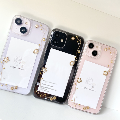 YN-20GD,【Flower frame】, iPhoneケース 全機種対応 iPhone14